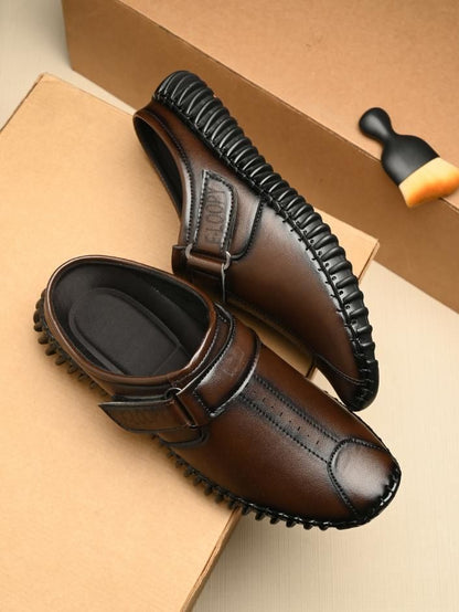 Men's Bantu Style Brown Loafer Casual Shoe