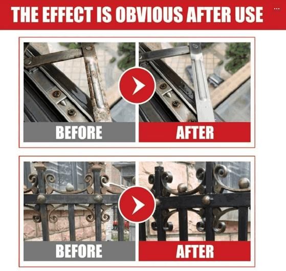 Powerfull Rust Remover Rust Converter Water Based Rust Paint For Railings Fleet 200 ml (Pack of 2)